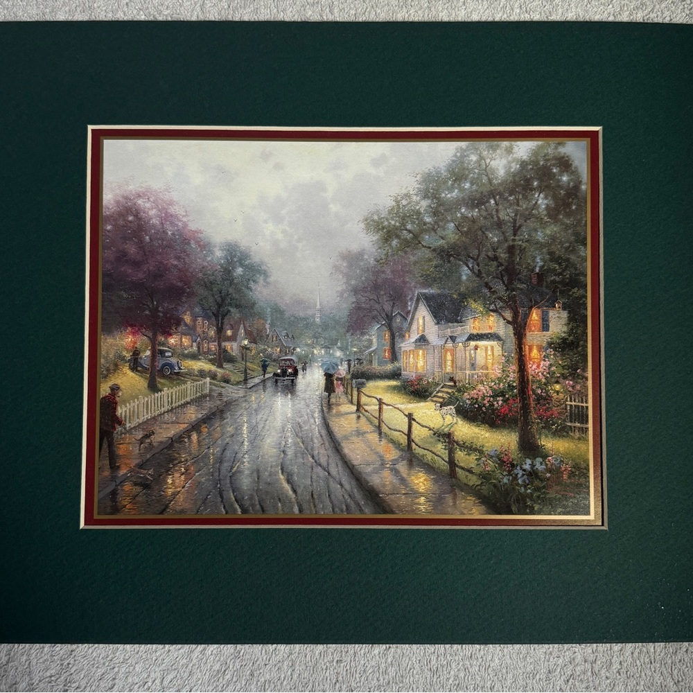 Thomas Kinkade Hometown Memories I Lithograph Size 11 x 14 inch (27.9 x 35.6cm)
